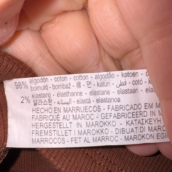 Zara Women’s NWT Chupa Chups Crop‎ Tee Medium Brown - Picture 5 of 5